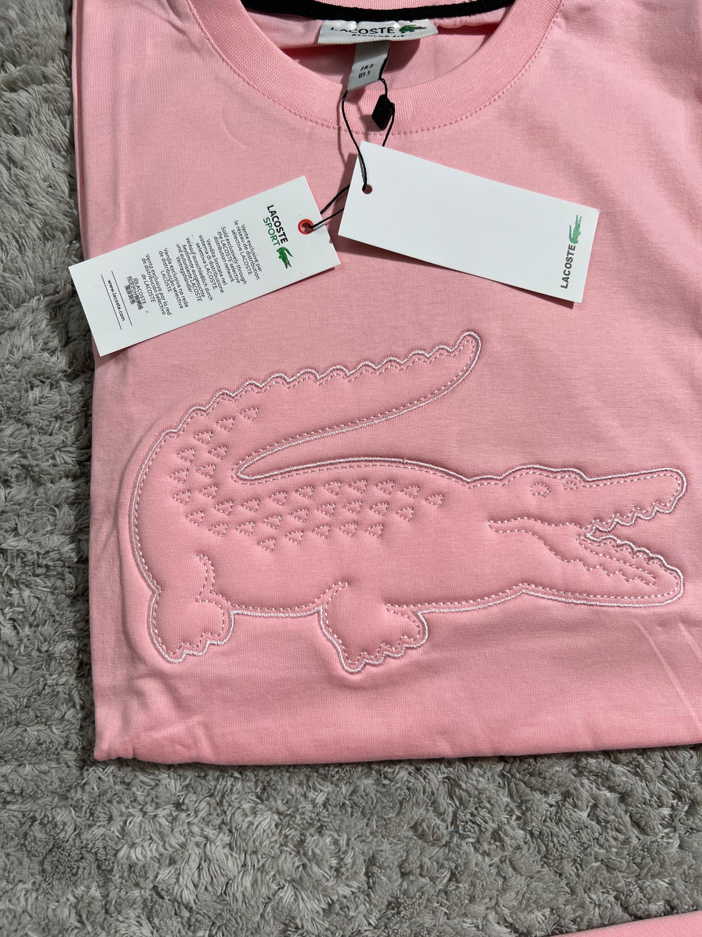 Conjunto manga corta lacoste